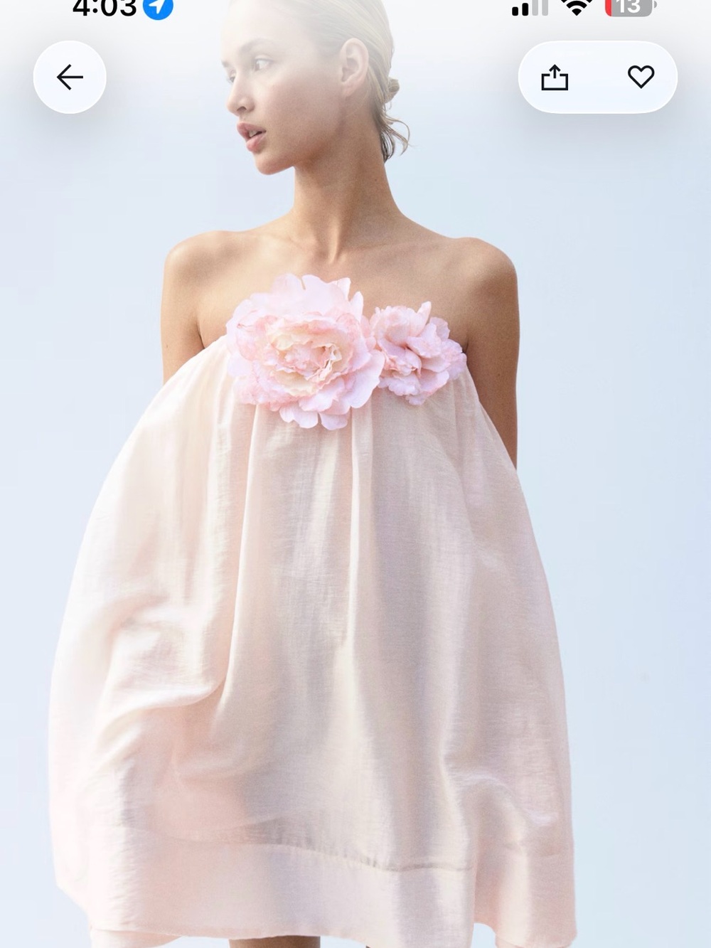Appliquéd floral dress